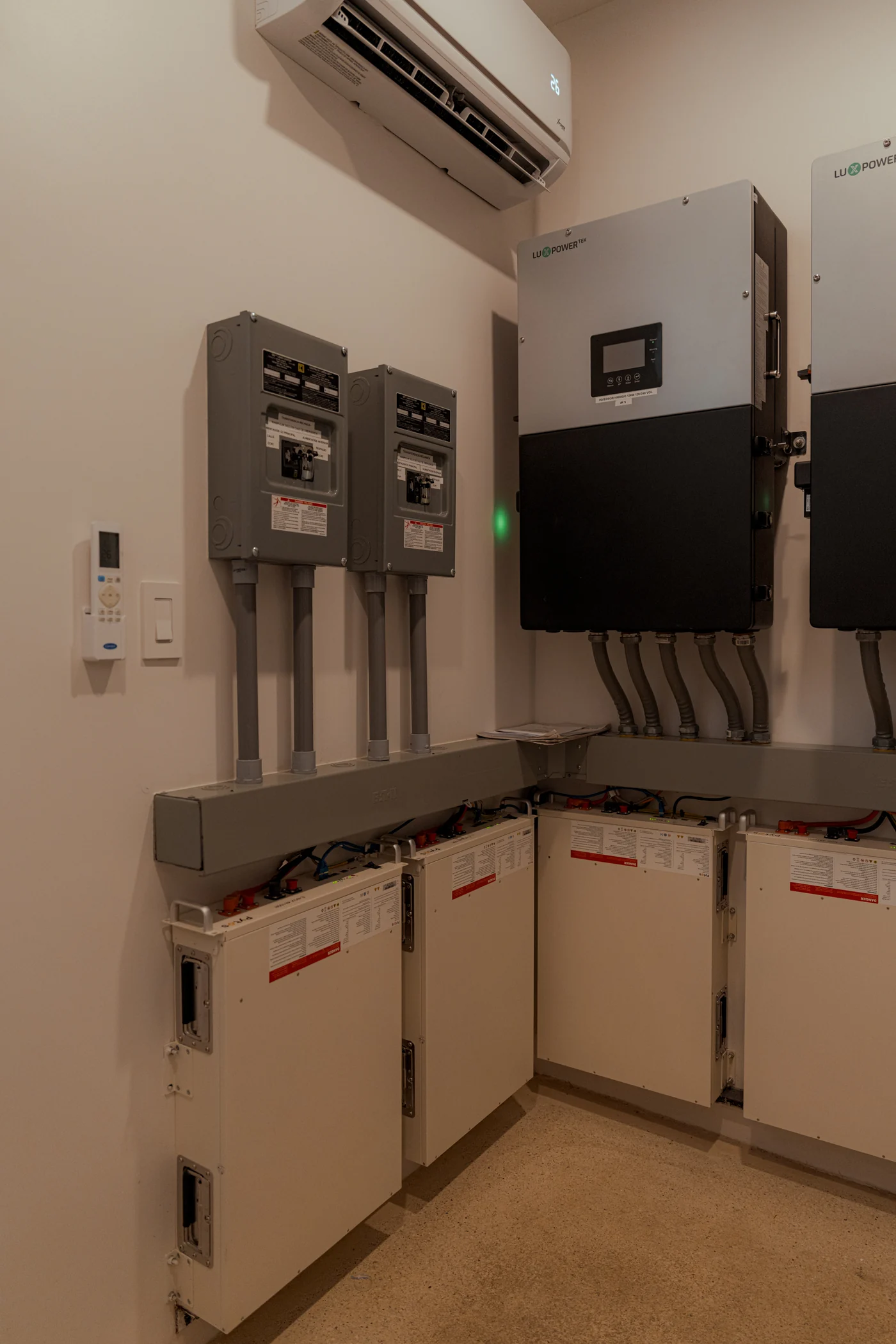 Battery installation room
