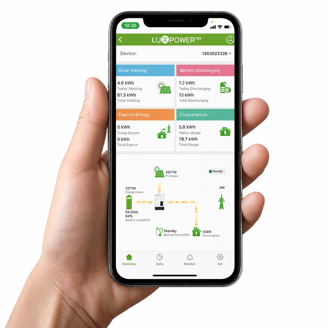 LuxPower remote monitoring mobile application